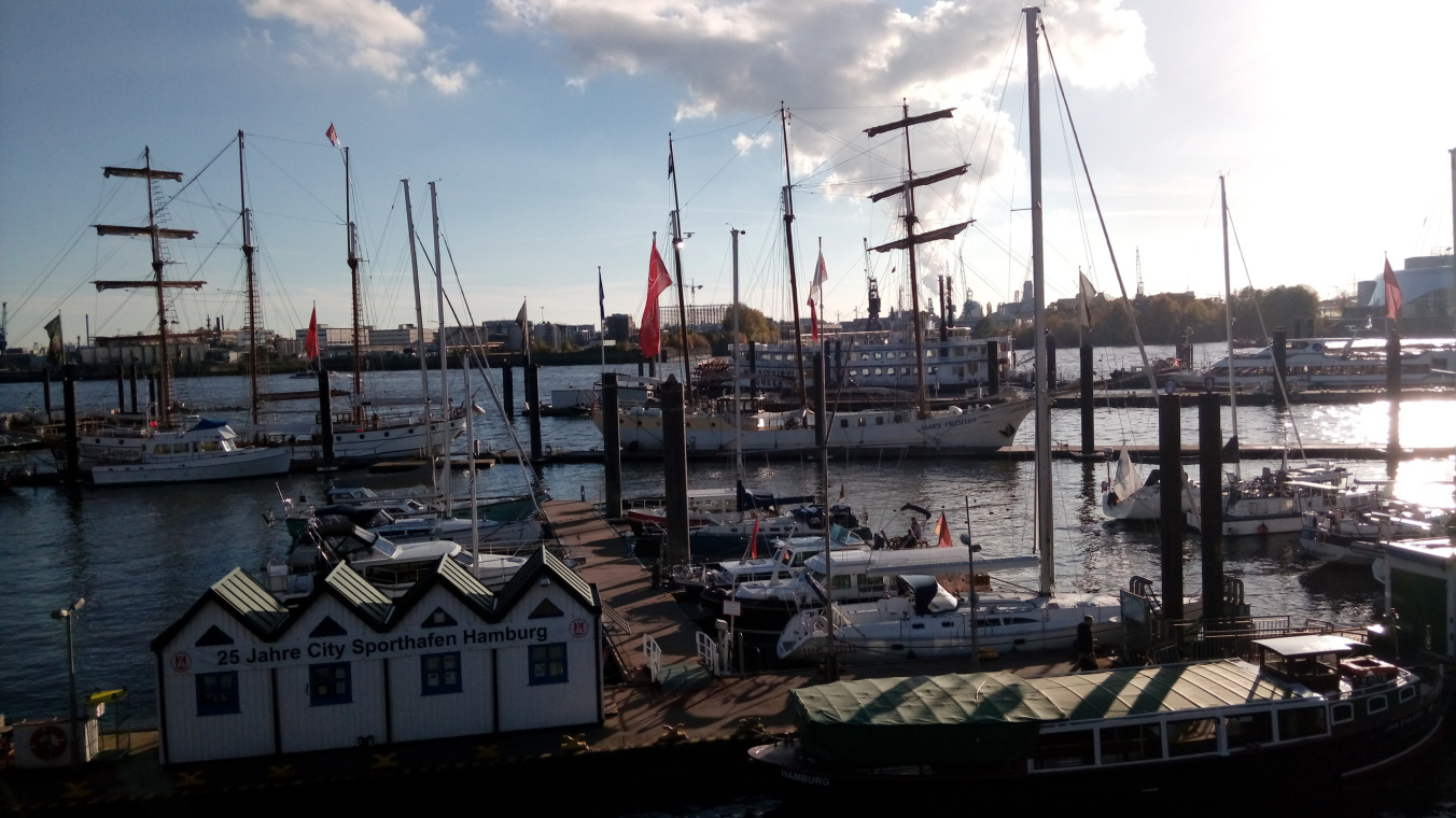 Ships in the harbour