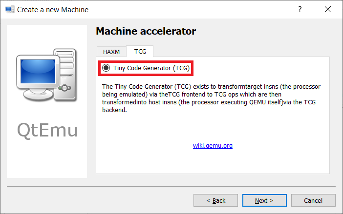 QtEmuNewAcceleratorTCG