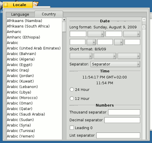 Locale preflet prototype