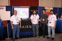 Urias McCullough, Travis Geiselbrecht, Evan, and Scott McCreary at OSCON.