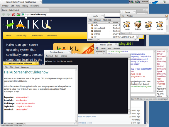 Screenshot of cluttered windows